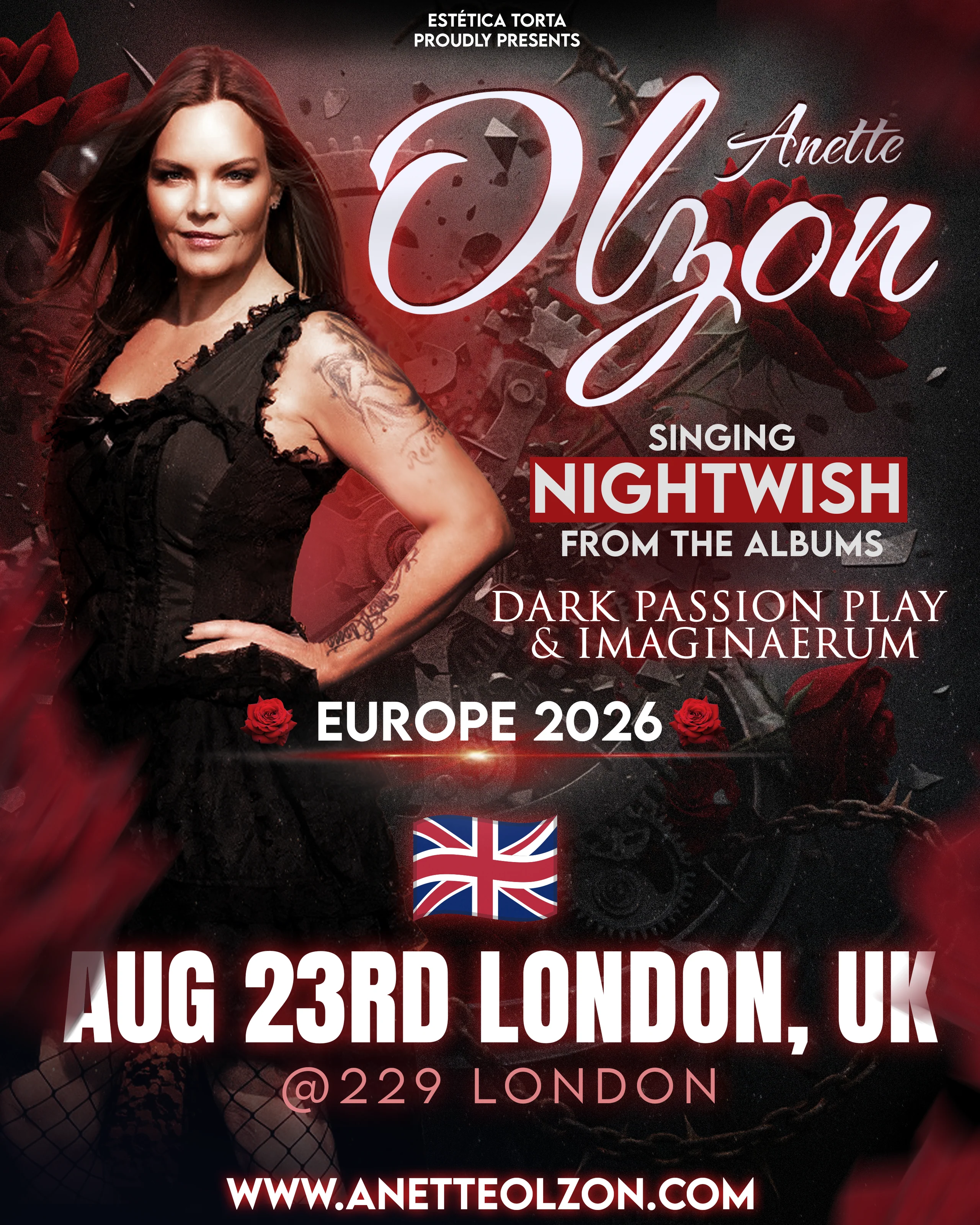 NIGHTWISH AUG/23 - ANETTE OLZON - London, United Kingdom