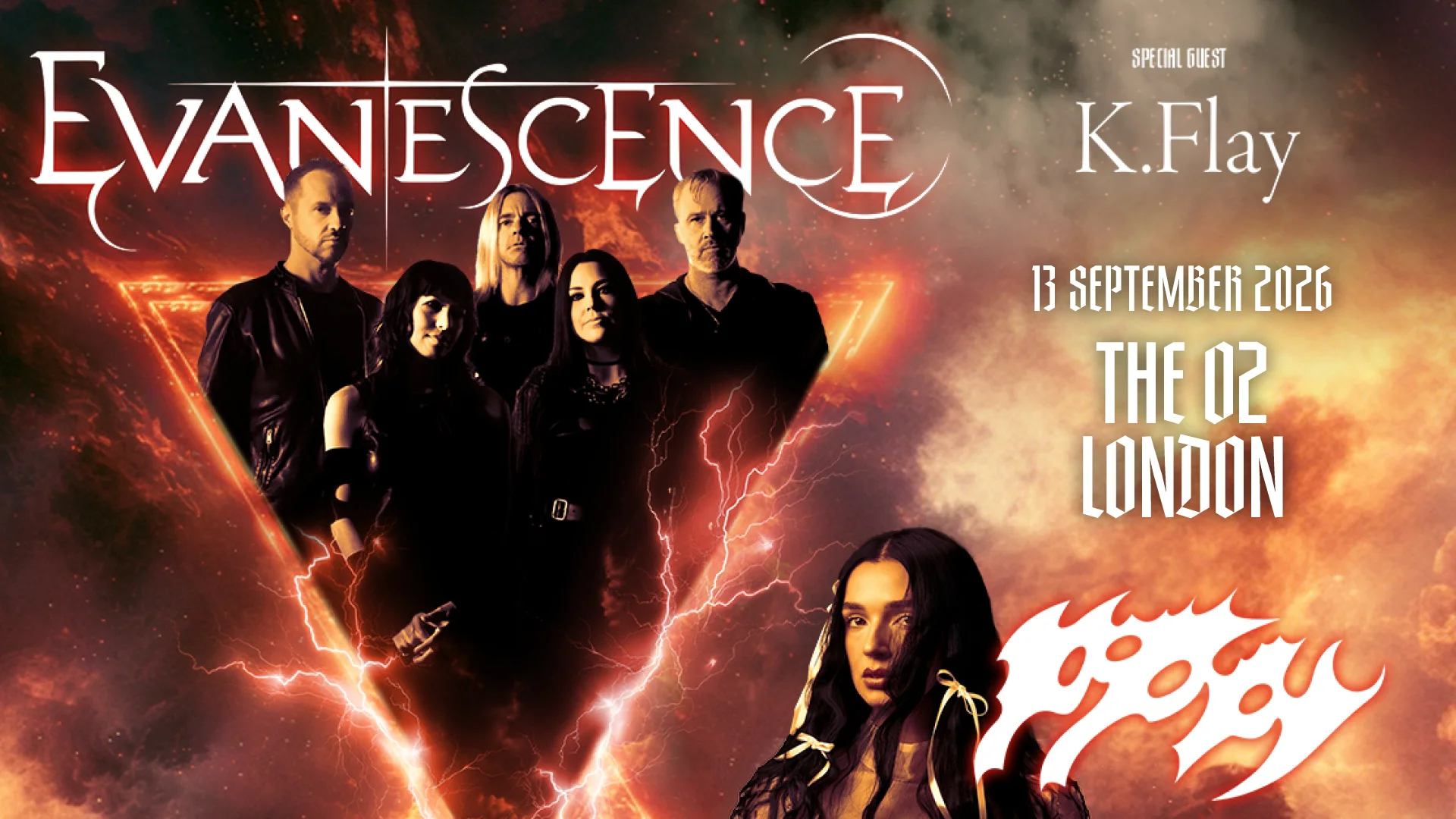 13 Sept 2026 London - Evanescence 2026 World Tour